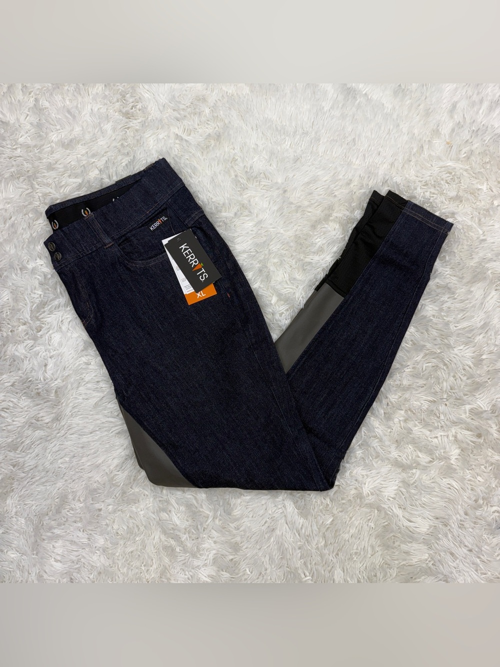 New Women’s XL Jean Denim Stretch Kerrits Full Seat Horseback Riding Breeches